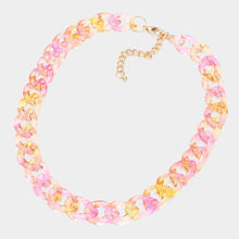 Load image into Gallery viewer, Lucite Resin Chain Link Necklace
