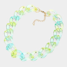 Load image into Gallery viewer, Lucite Resin Chain Link Necklace
