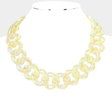 Load image into Gallery viewer, Hologram Resin Link Necklace
