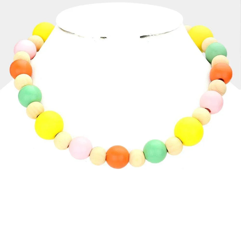 Wood Ball Necklace - Jewelry Store by Erik Rayo