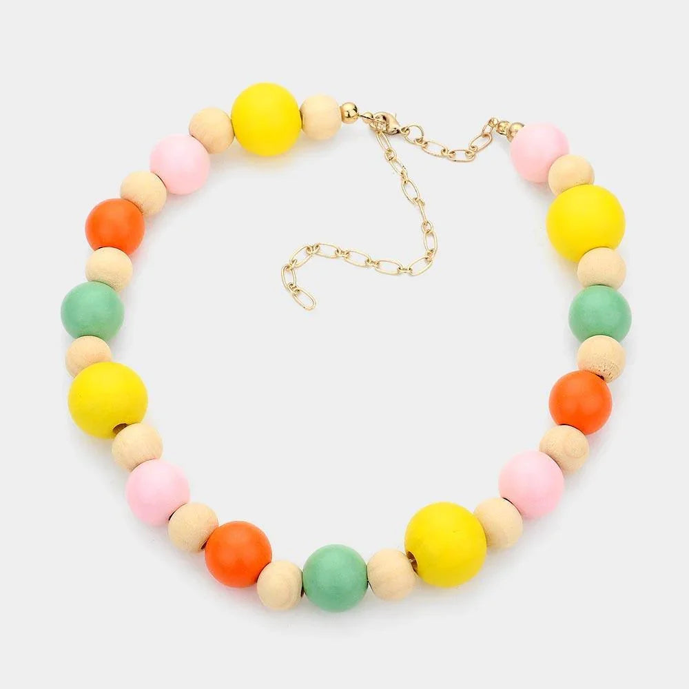 Wood Ball Necklace - Jewelry Store by Erik Rayo