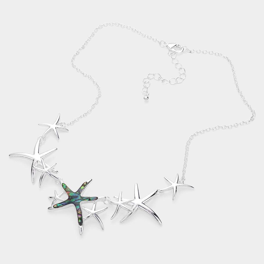 Abalone Metal Starfish Link Necklace - Jewelry Store by Erik Rayo
