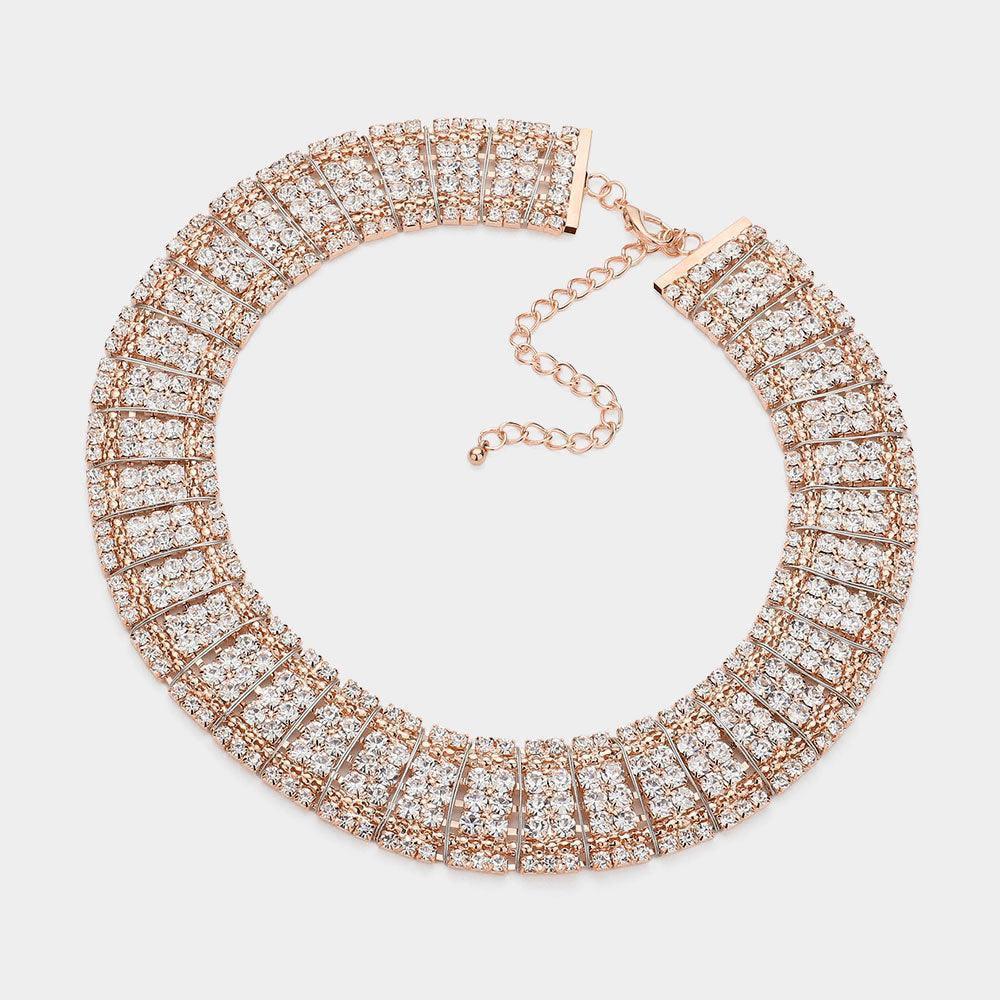 Gold Bubble Stone Armor Collar Necklace - Jewelry Store by Erik Rayo
