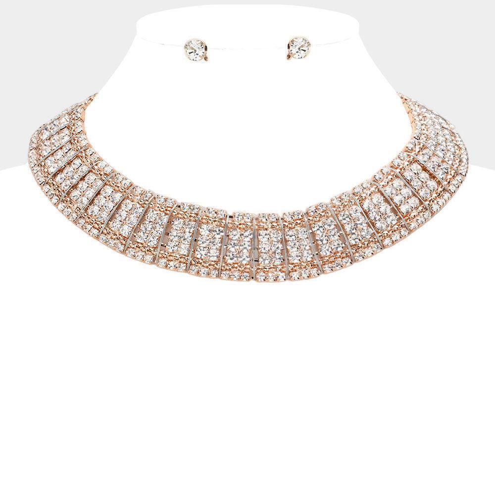 Gold Bubble Stone Armor Collar Necklace - Jewelry Store by Erik Rayo