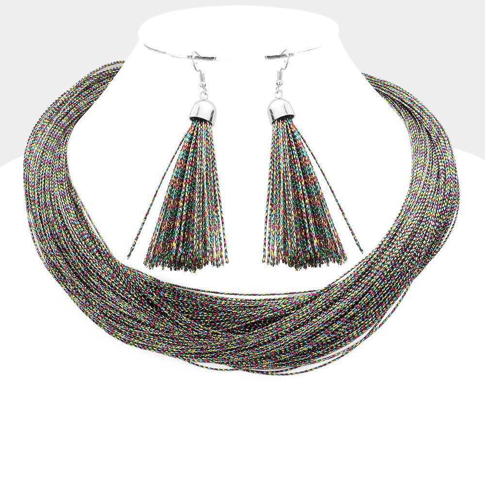 String Multi Layered Necklace - Jewelry Store by Erik Rayo