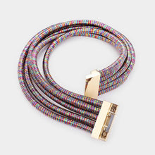 Load image into Gallery viewer, Gold Multi Layered Coil Pope Necklace
