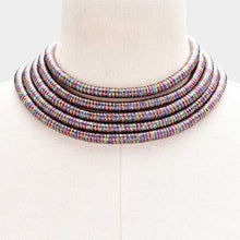 Load image into Gallery viewer, Gold Multi Layered Coil Pope Necklace
