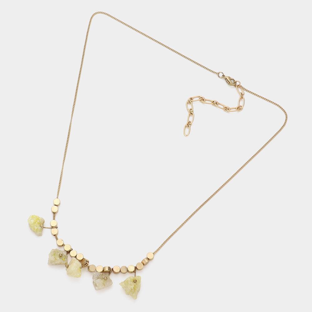 Druzy Station Necklace - Jewelry Store by Erik Rayo