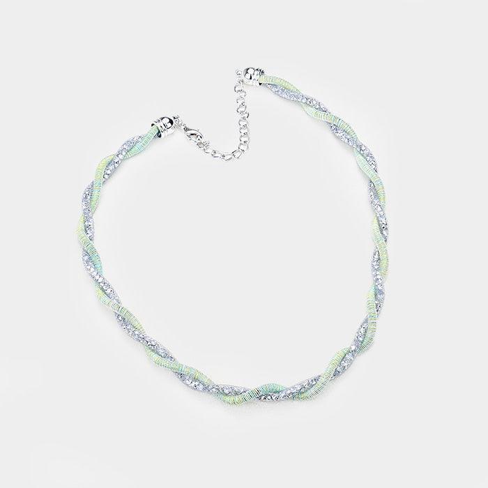 Stardust Cord Twisted Collar Necklace - Jewelry Store by Erik Rayo