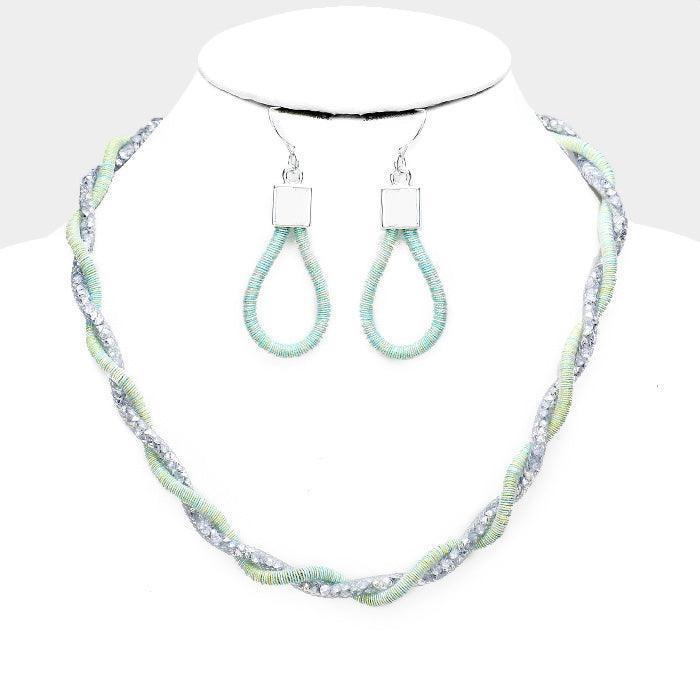 Stardust Cord Twisted Collar Necklace - Jewelry Store by Erik Rayo