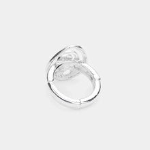 Load image into Gallery viewer, Silver Antique Metal Turtle Stretch Ring
