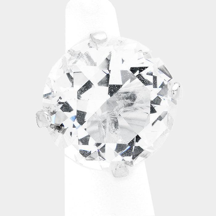 Crystal Diamond Stretch Ring - Jewelry Store by Erik Rayo