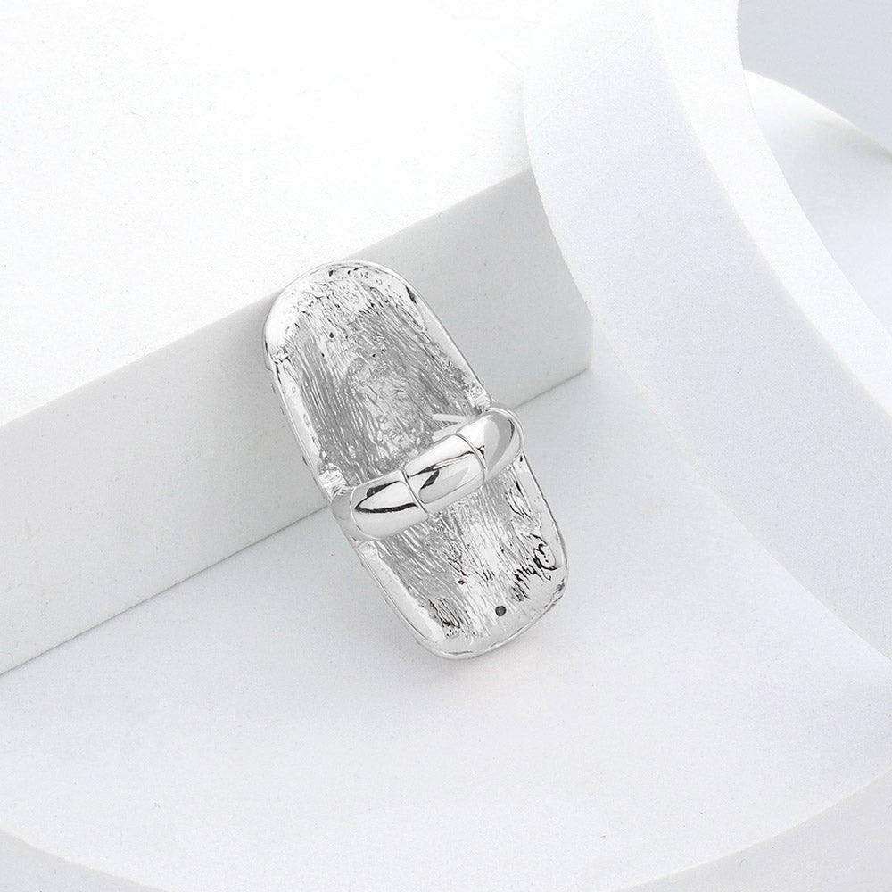 Crystal Rhinestone Pave Stretch Cocktail Ring - Jewelry Store by Erik Rayo