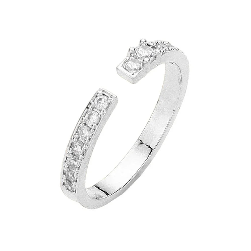 Brass Metal Stone Embellished Ring - Jewelry Store by Erik Rayo