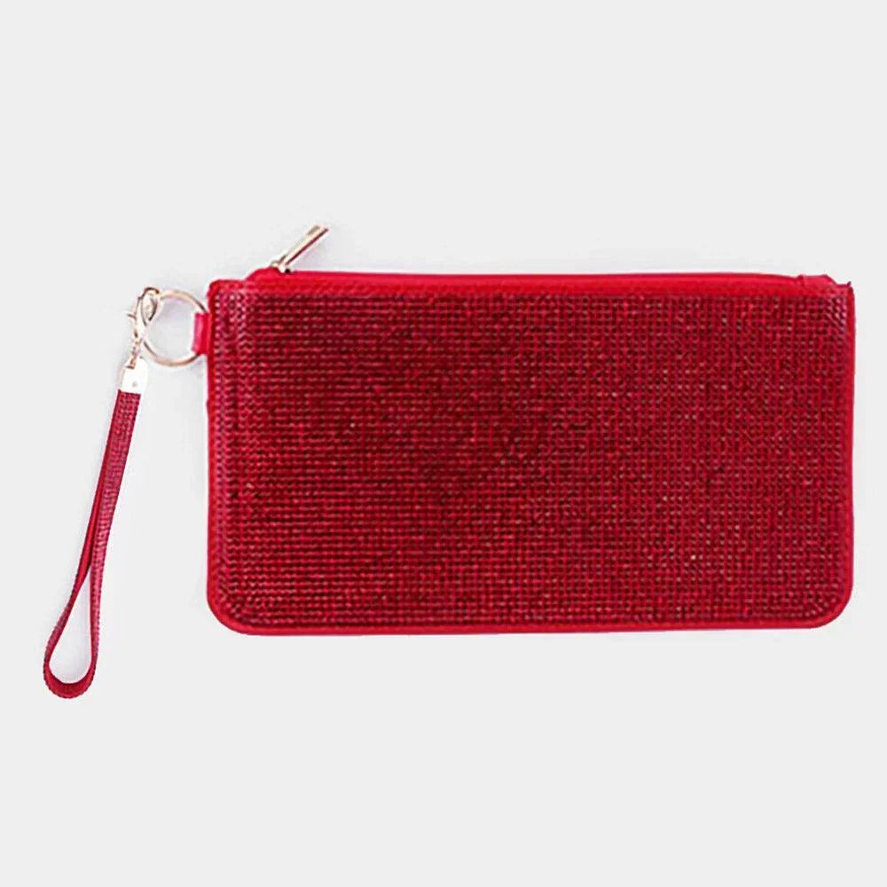 Double Sided Bling Wristlet Wallet/Clutch Bag - Jewelry Store by Erik Rayo