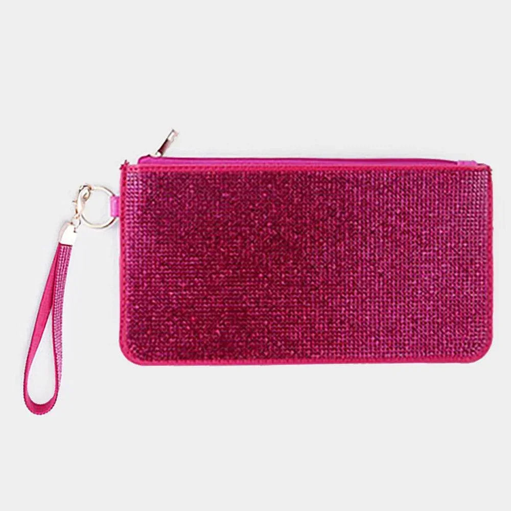 Double Sided Bling Wristlet Wallet/Clutch Bag - Jewelry Store by Erik Rayo