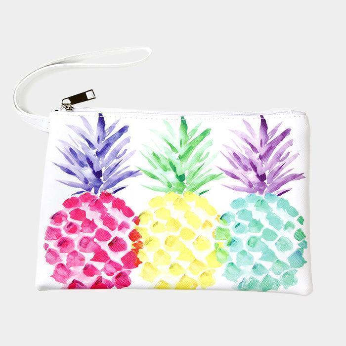 Colorful Pineapple Pouch Bag - Jewelry Store by Erik Rayo