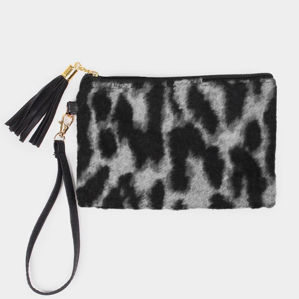 Leopard Patterned Wristlet Pouch Bag - Jewelry Store by Erik Rayo