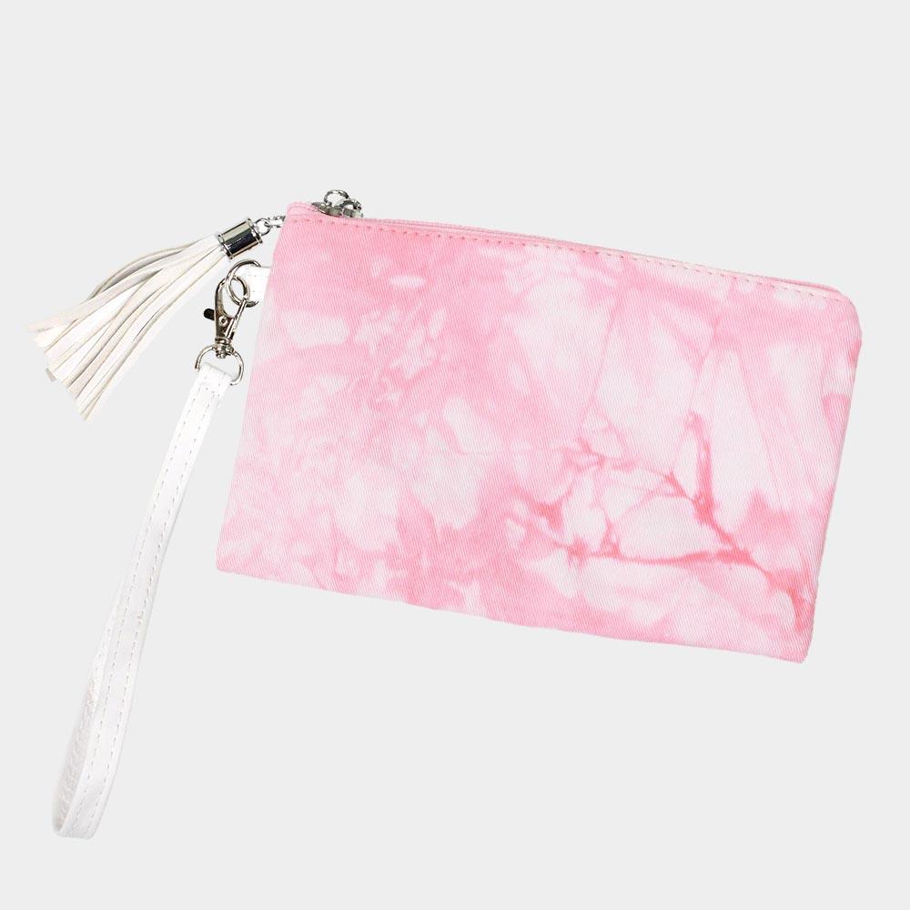 Tie Dye Wristlet Pouch Bag