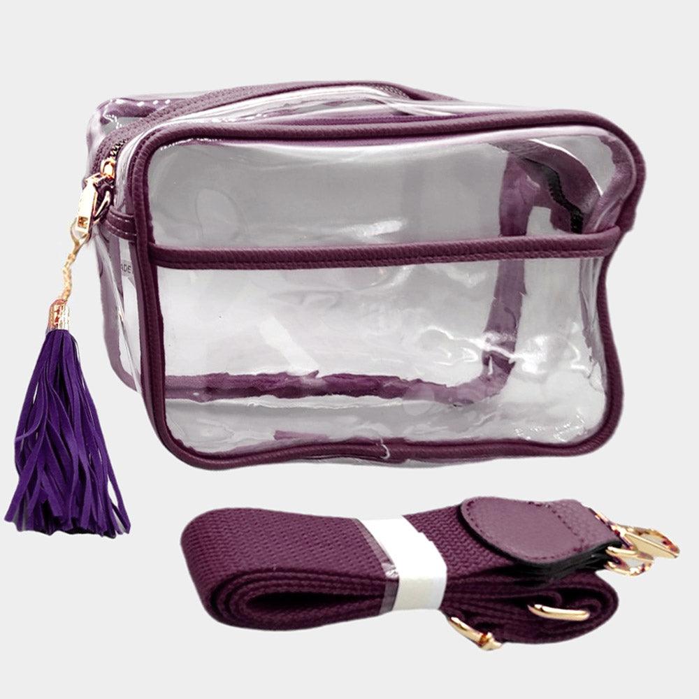 Transparent Tassel Crossbody Bag