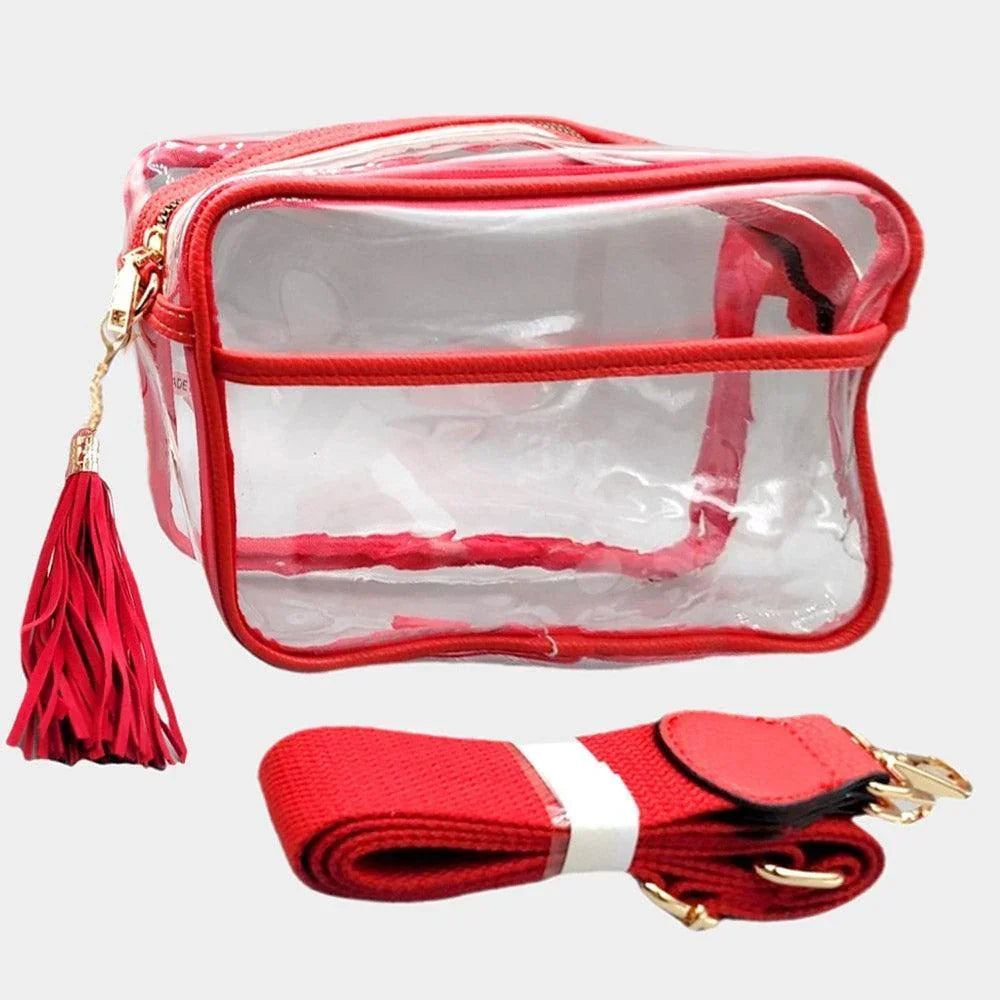 Transparent Tassel Crossbody Bag - Jewelry Store by Erik Rayo