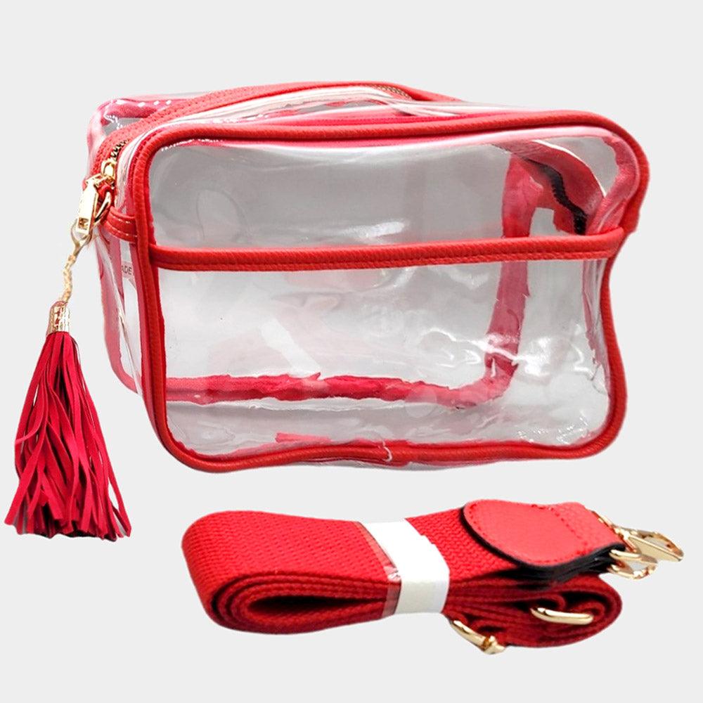 Transparent Tassel Crossbody Bag