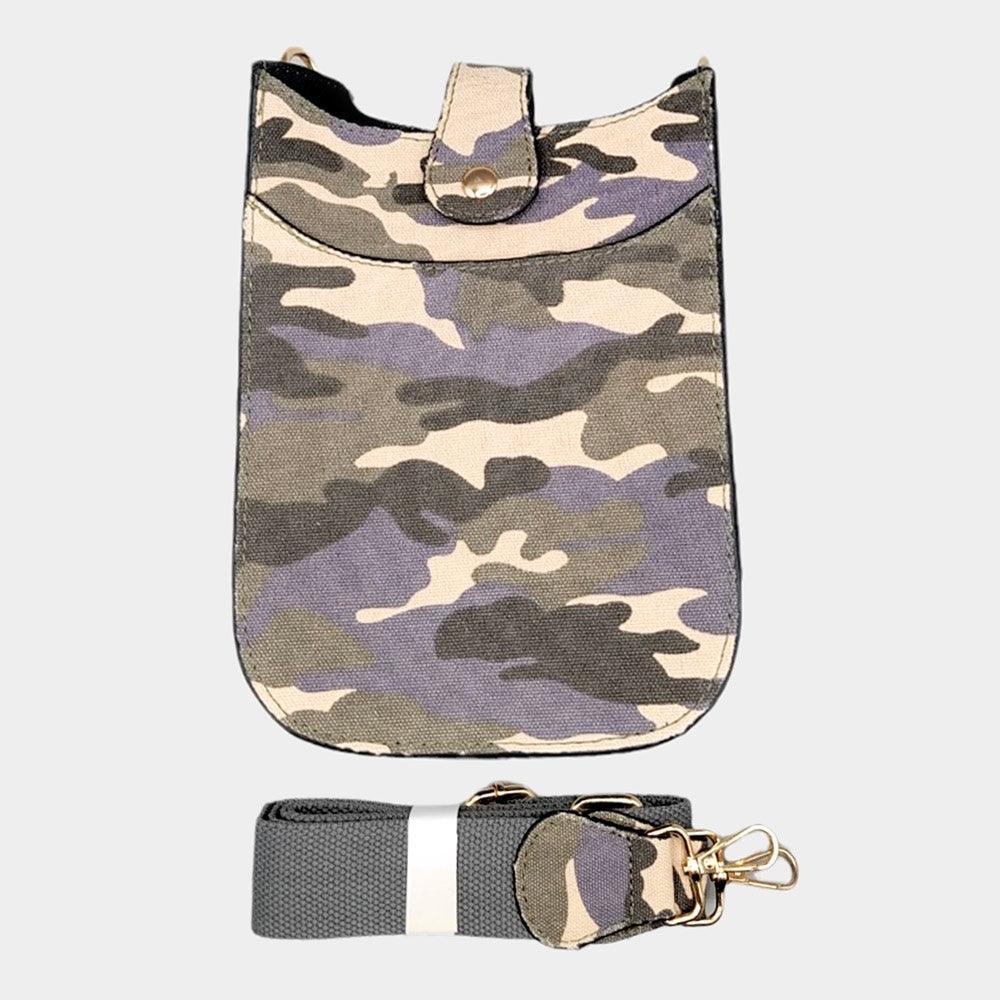 Camouflage Patterned Crossbody Bag - Jewelry Store by Erik Rayo