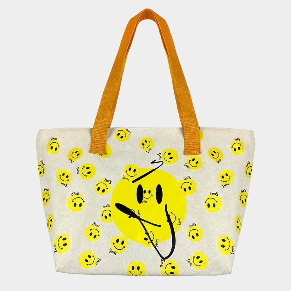 Smile Patterned Shoulder Bag - Jewelry Store by Erik Rayo