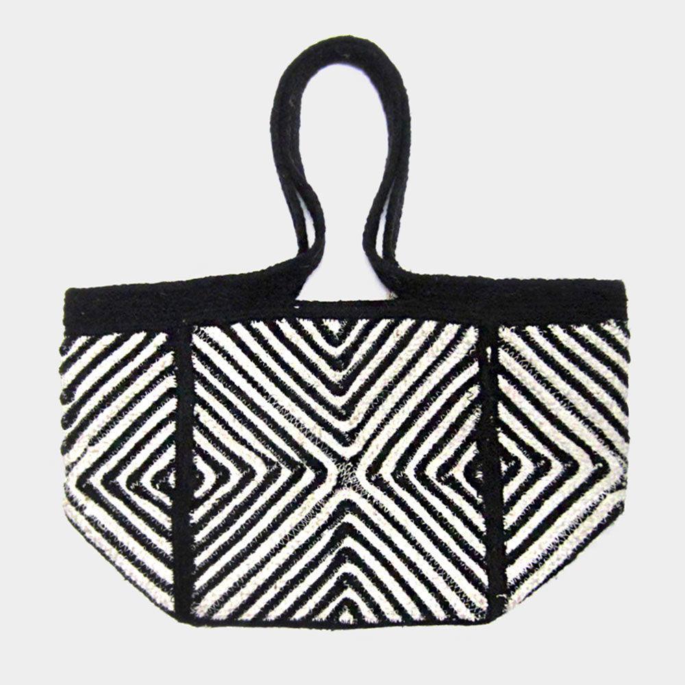 Geometric Patterned Tote Bag - Jewelry Store by Erik Rayo