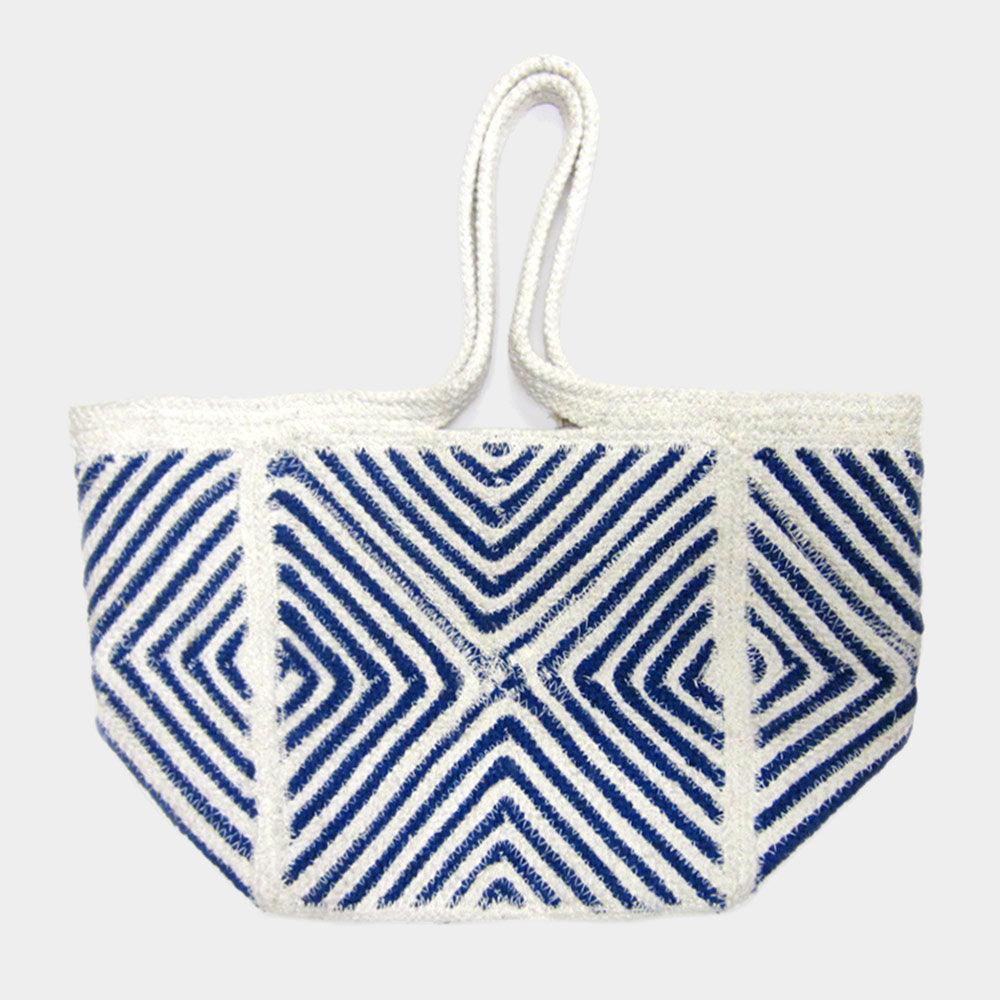 Geometric Patterned Tote Bag