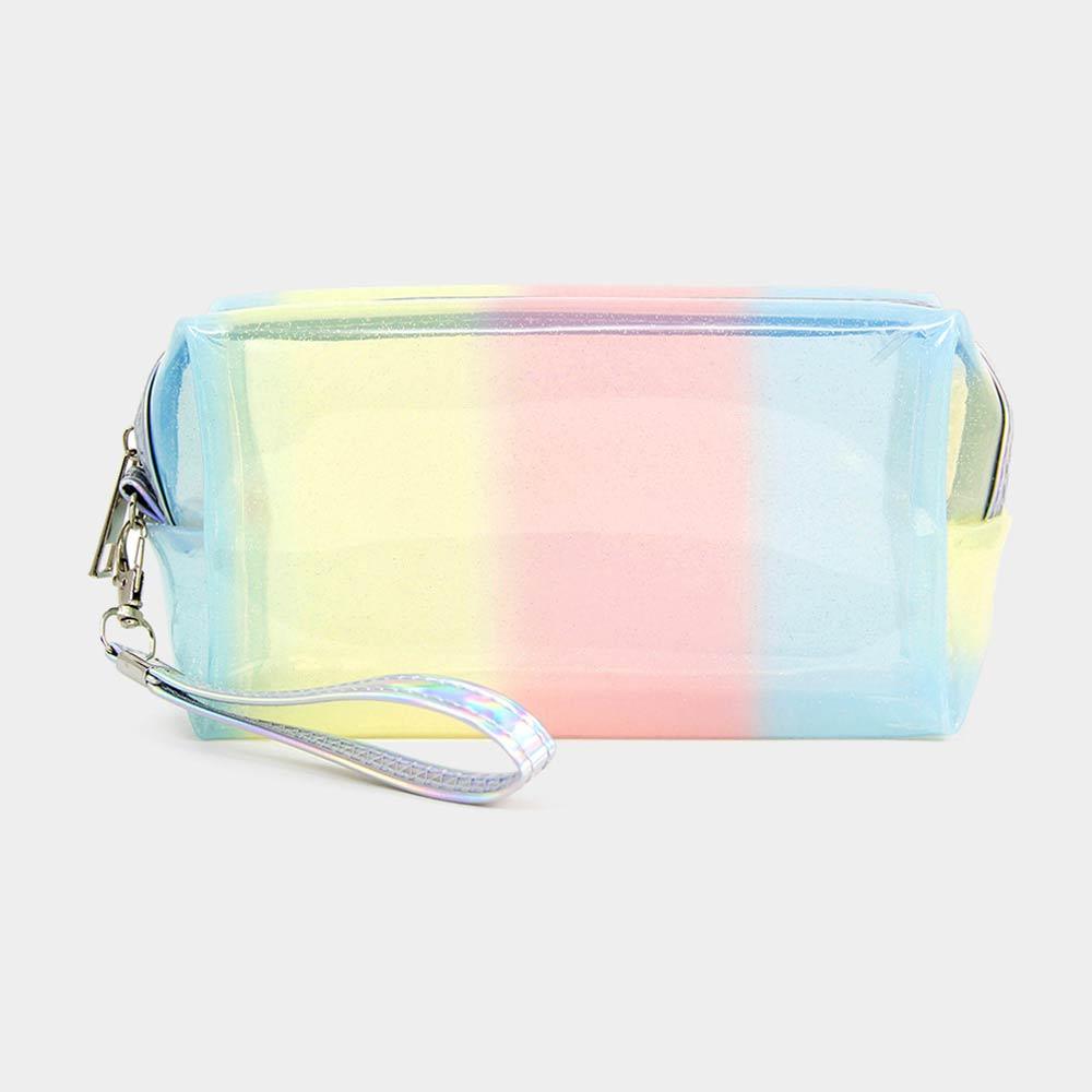 Pastel Color Striped Pouch Bags