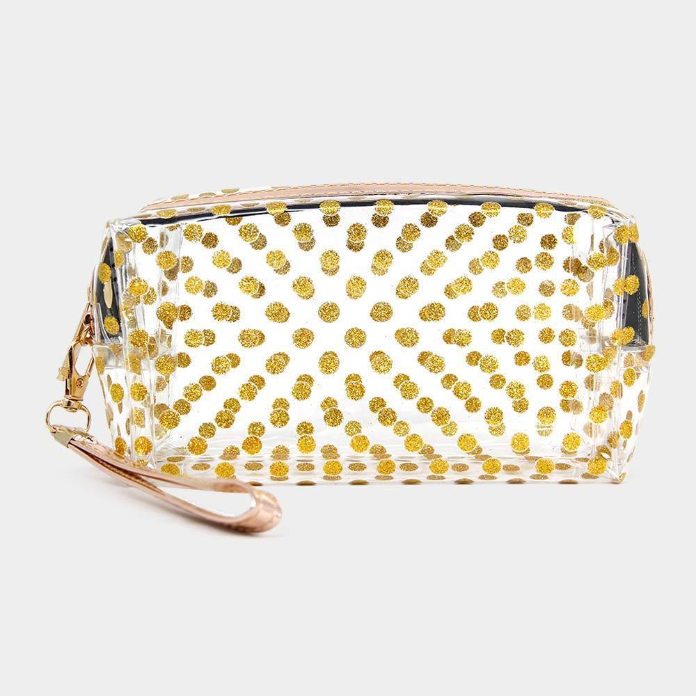 Glittered Polka Dots Pouch Bag - Jewelry Store by Erik Rayo
