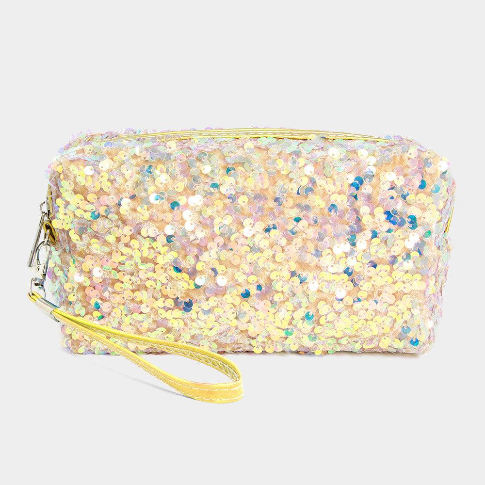 Glitter Sequin Cosmetic Pouch Bag