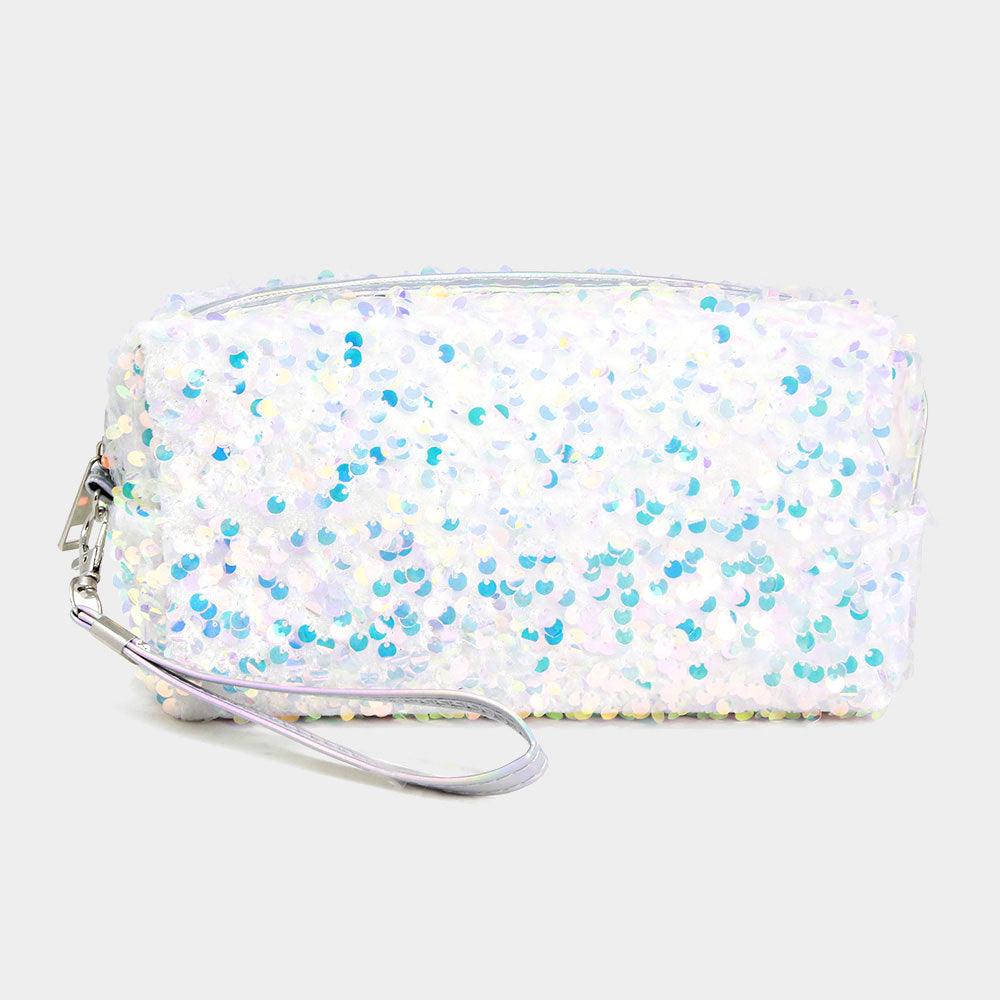 Glitter Sequin Cosmetic Pouch Bag