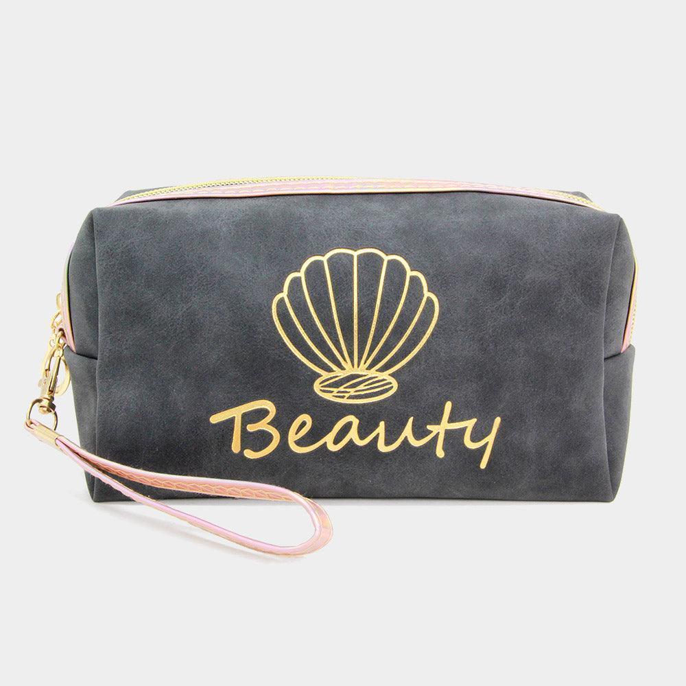 Shell Point Beauty Cosmetic Pouch Bag - Jewelry Store by Erik Rayo