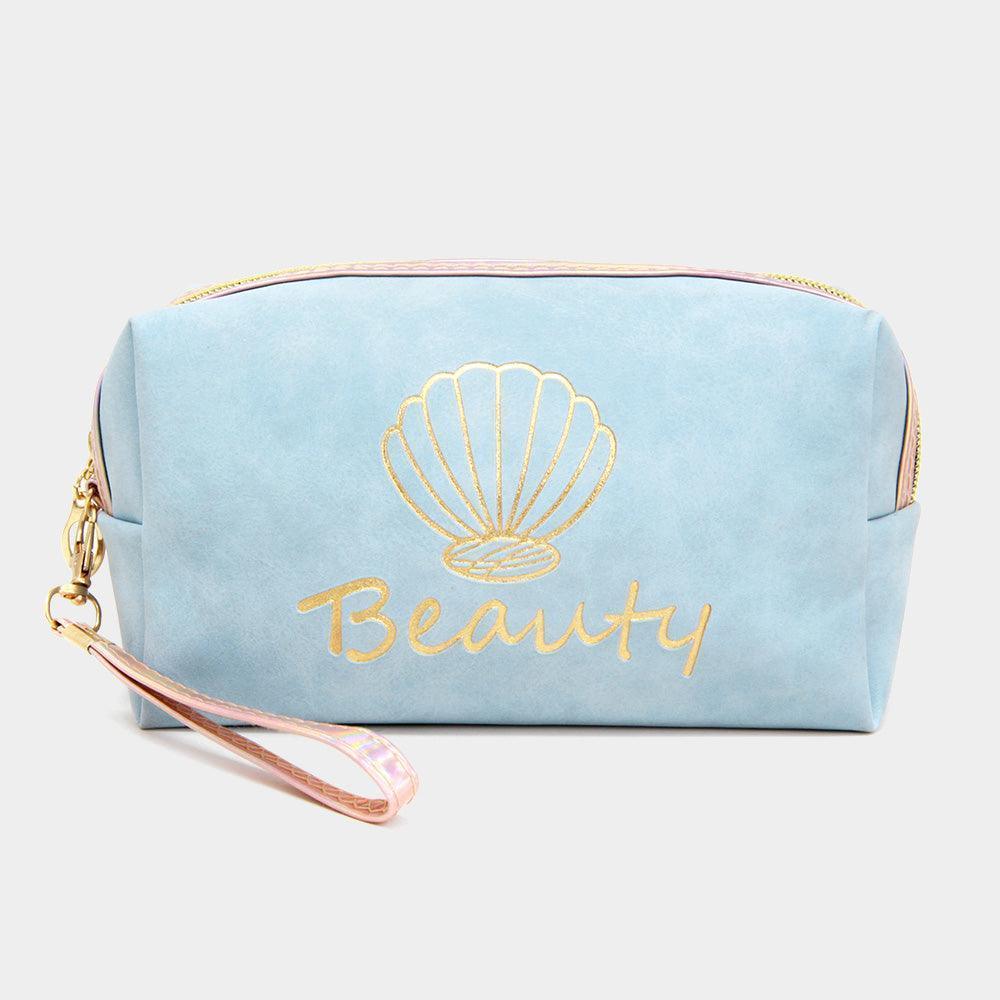 Shell Point Beauty Cosmetic Pouch Bag - Jewelry Store by Erik Rayo
