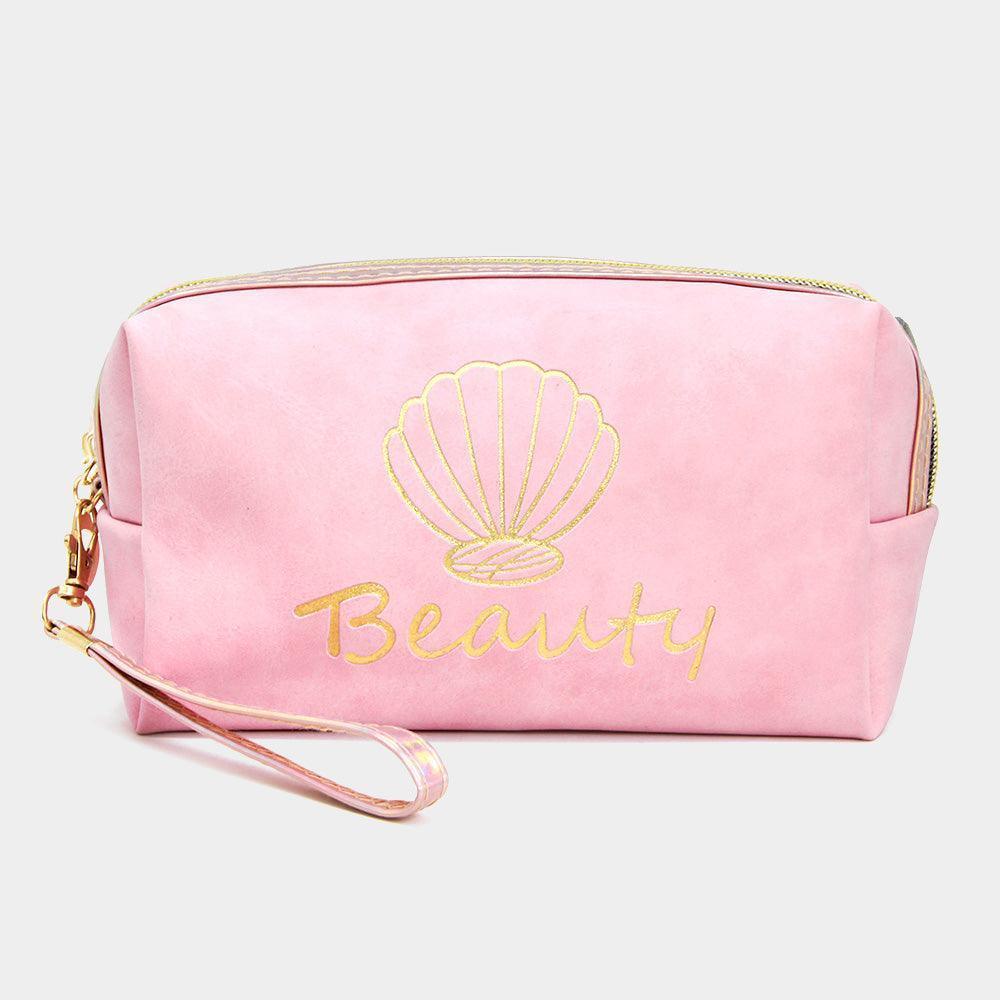 Shell Point Beauty Cosmetic Pouch Bag - Jewelry Store by Erik Rayo