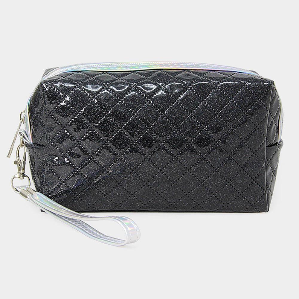 Shiny Glitz Wristlet Cosmetic Pouch Bag - Jewelry Store by Erik Rayo