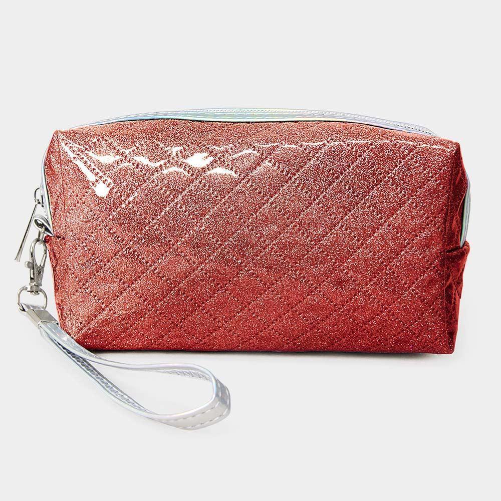 Shiny Glitz Wristlet Cosmetic Pouch Bag - Jewelry Store by Erik Rayo