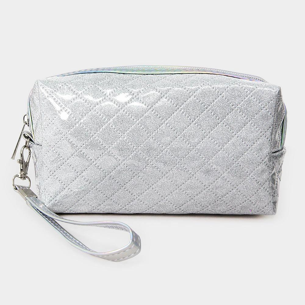 Shiny Glitz Wristlet Cosmetic Pouch Bag - Jewelry Store by Erik Rayo