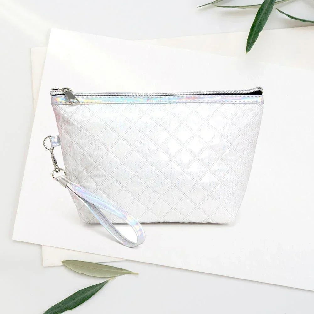 Quilted Shiny Puffer Pouch Bag - Jewelry Store by Erik Rayo