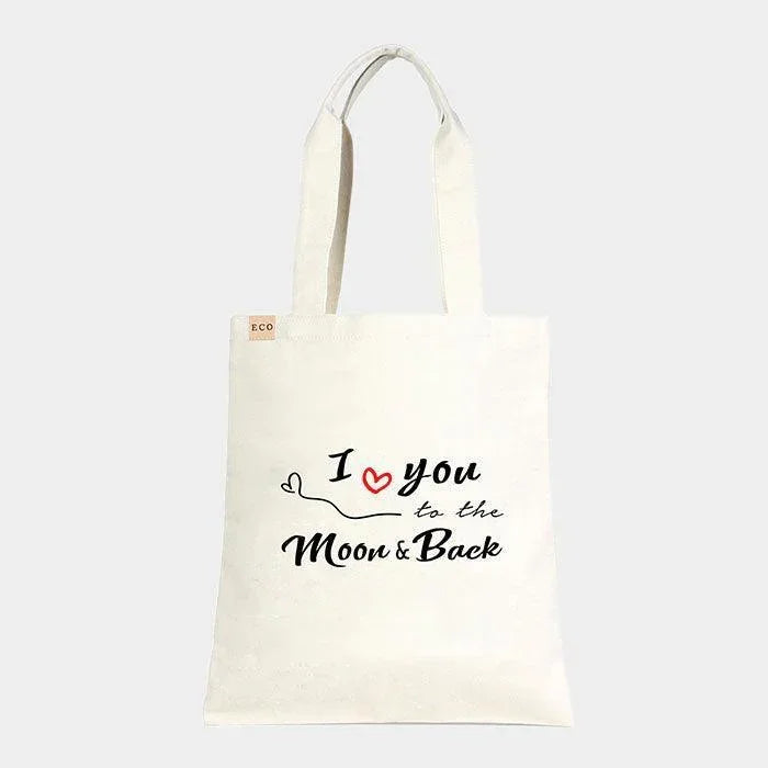 I Love You.. Heart Cotton Canvas Eco Tote Bag - Jewelry Store by Erik Rayo