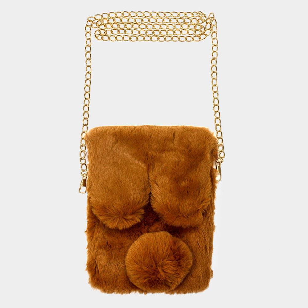 Faux Fur Bunny Crossbody Bag