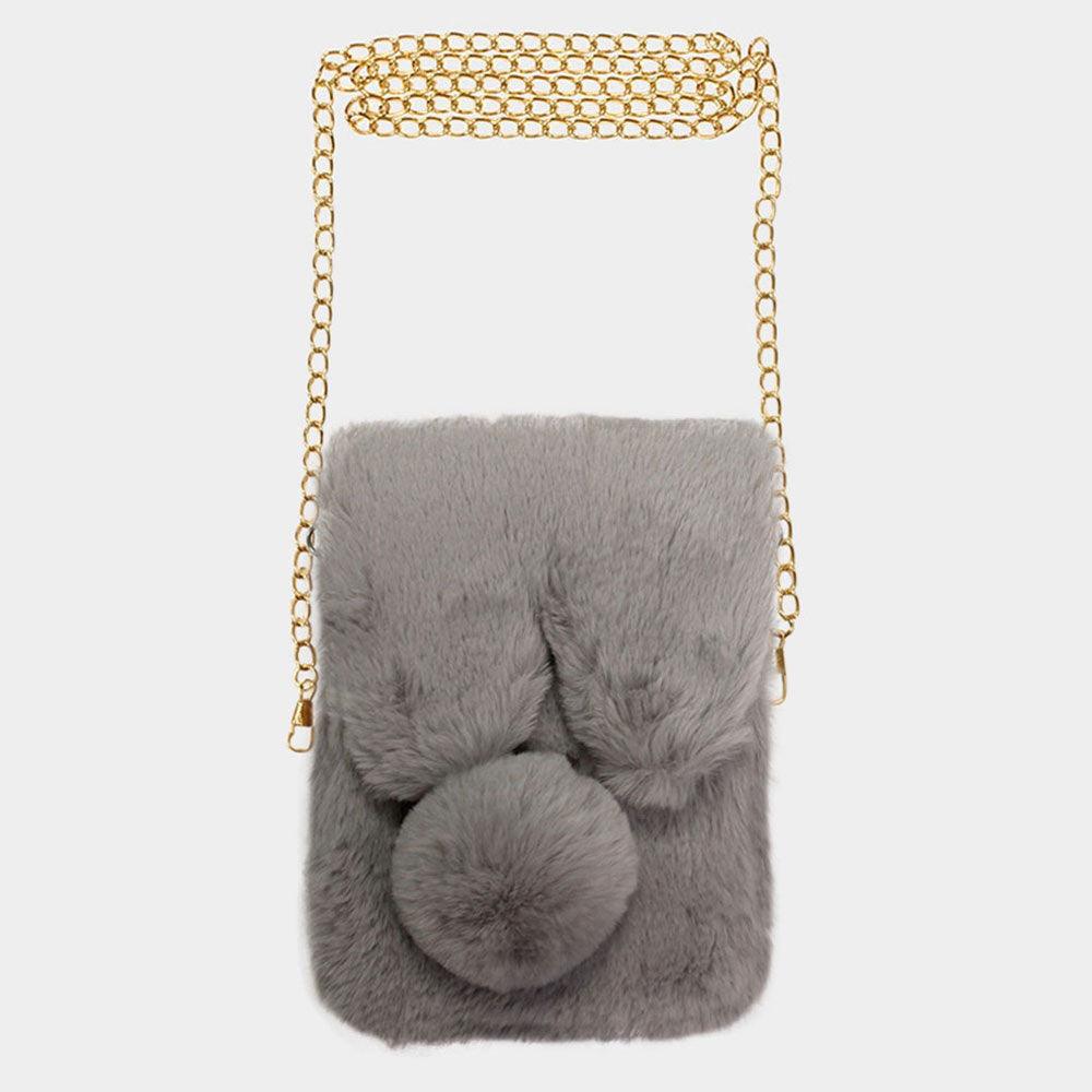 Faux Fur Bunny Crossbody Bag