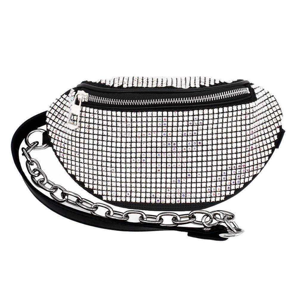 Bling Faux Leather Crossbody Bag - Jewelry Store by Erik Rayo