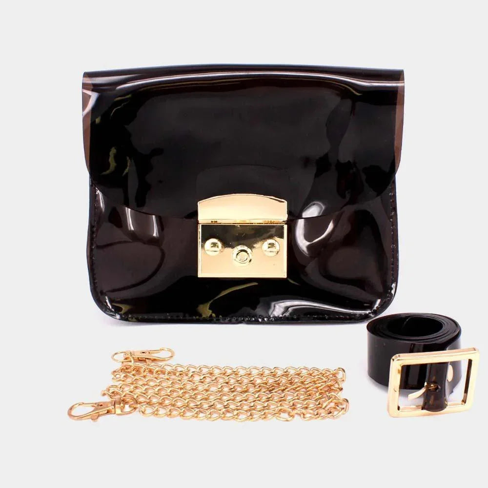 Transparent Jelly Fanny Pack / Belt / Crossbody Bag - Jewelry Store by Erik Rayo