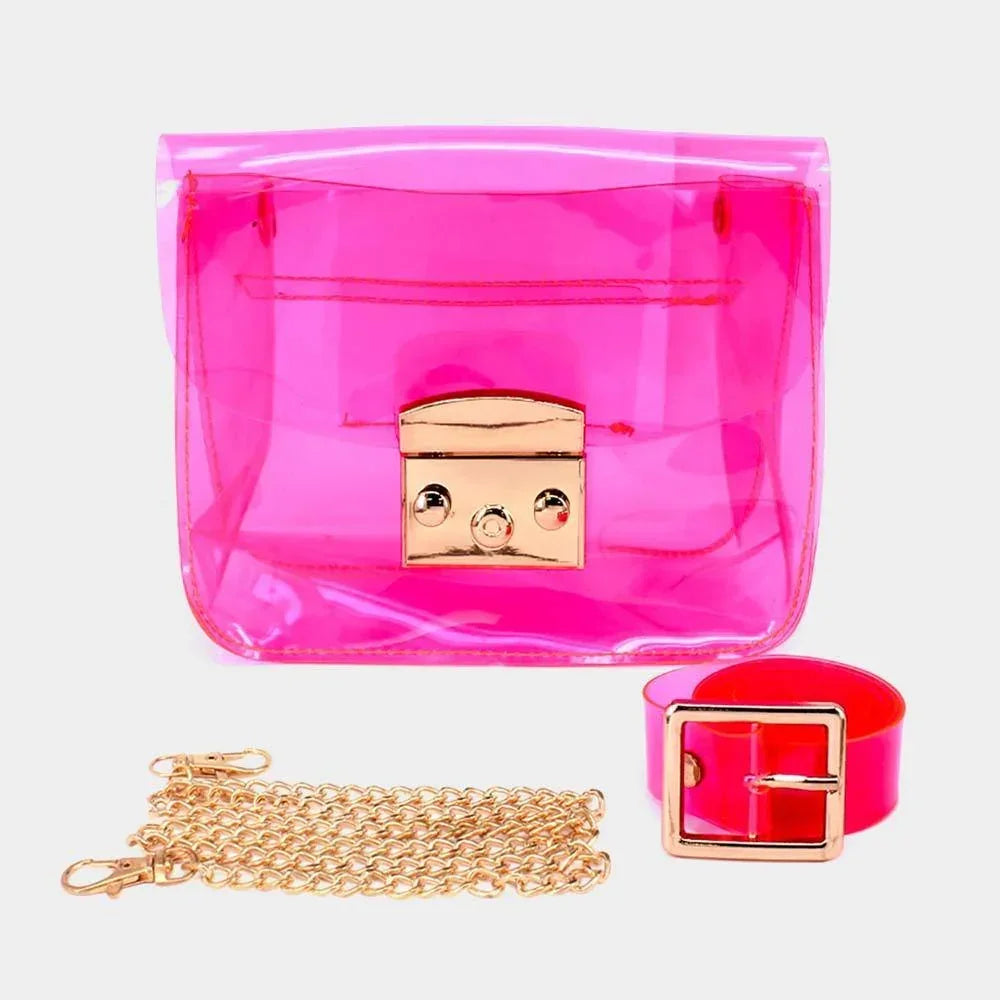 Transparent Jelly Fanny Pack / Belt / Crossbody Bag - Jewelry Store by Erik Rayo