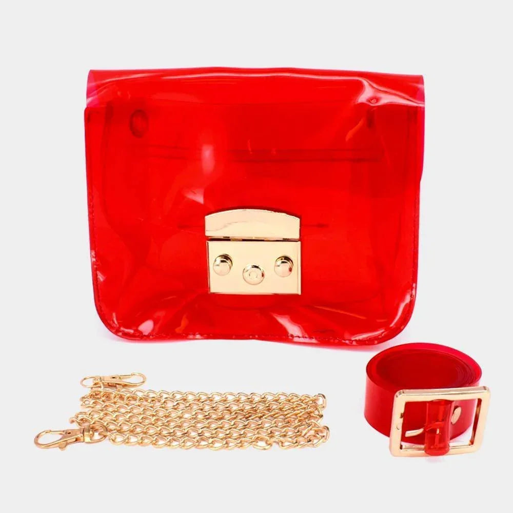 Transparent Jelly Fanny Pack / Belt / Crossbody Bag - Jewelry Store by Erik Rayo