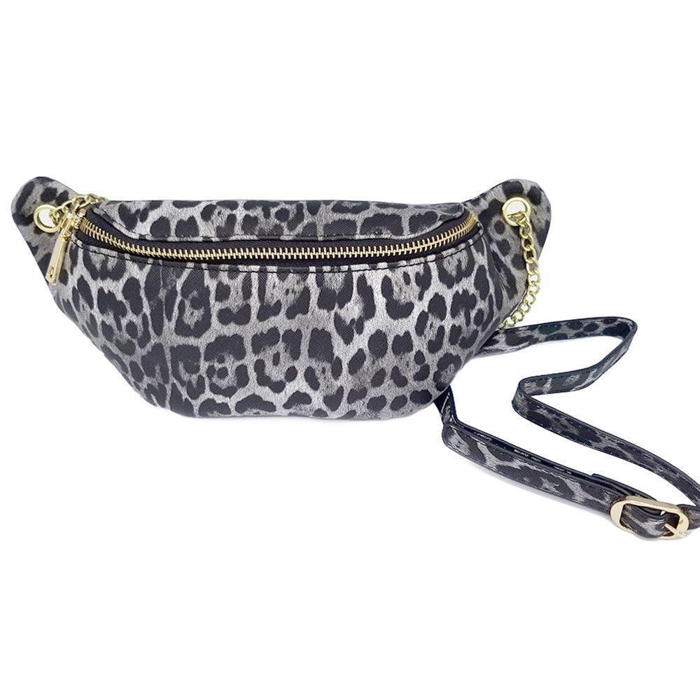 Leopard Patterned Faux Leather Crossbdoy Bag - Jewelry Store by Erik Rayo