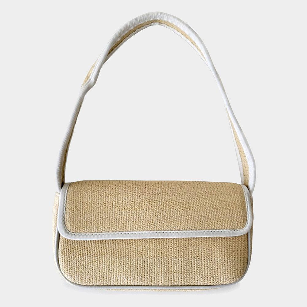 Straw Rectangle Shoulder Bag - Jewelry Store by Erik Rayo